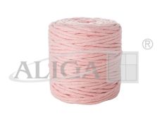 Sznurek bawełniany do makramy SBK-15 jasnoróżowy 5mm x 100m (splot 21 nitek)