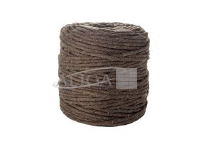 Sznurek bawełniany do makramy SBK-19 brązowy 5mm x 100m (splot 21 nitek)