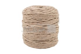 Sznurek bawełniany do makramy SBK-26 beżowy 5mm x 100m (splot 21 nitek)