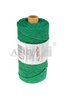 Sznurek bawełniany SBW-104 zielony 3mm x 100m (splot 21 nitek)