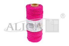 Sznurek bawełniany SBW-113 ciemnoróżowy 3mm x 100m (splot 21 nitek)