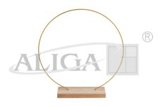 Stojak metalowy SMD-028 z drewnianą podstawką, rozm. 28cm