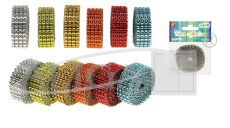 Rhinestone ribbon 4-row TC-9186, length 2 m.