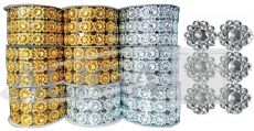 Rhinestone ribbon WSD-48-01, 9 rol.