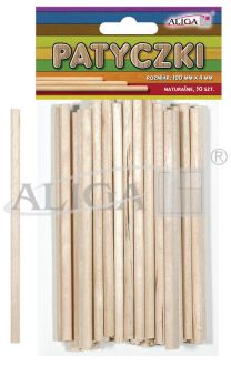 Patyczki PK-0128 bezbarwne op. 50szt. 100x4mm