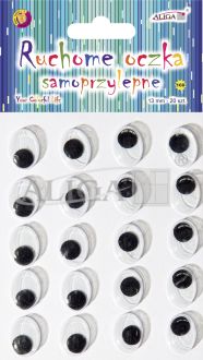 Ruchome oczka MT-6416(160) samop. owalne 13mm/bl.20 szt.