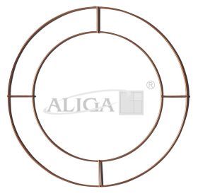 Ring metalowy SM-040 podwójny,śr.40x29cm.PROM