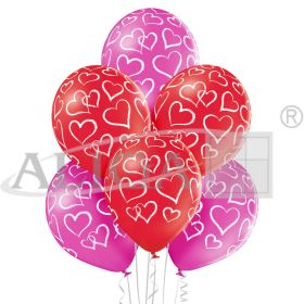 Balony BN06-280 - Serca -  op. 6 szt.