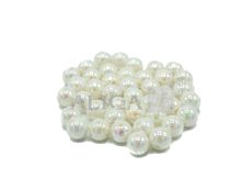 Koraliki plastikowe PJ-0829 opalizujące perłowe 8mm op.80szt.