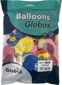 Balony BAL30-100P pastel., mix kolorów, rozm. 30cm, op. 100szt..