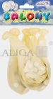 Balony z konfetti BKN-8599 srebrnym op.5szt 30cm