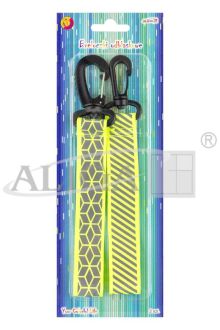 Brelok odblaskowy CB-2479 z karabińczykiem, rozm. 2,5cm x 19,5cm, op. 2szt.