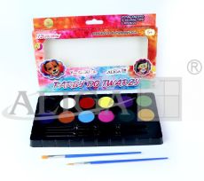 Farby FA-6783 do malowania twarzy i ciała, 12 kolorów PROM