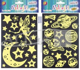 Naklejki NK-4138 świecące w ciemności, rozm. 14 x 21cm