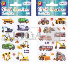 Naklejki NK-5502 pojazdy wypukłe 10x15cm