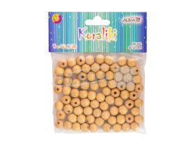 Koraliki PJ-0668 drewniane dekoracyjne, rozm.12mm, op.80szt. PROM