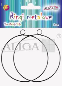 Ringi metalowe RBK-5501 do powieszenia, rozm. 8cm, gr. 1,5mm, op. 2szt. PROM