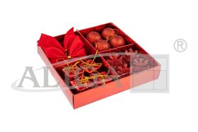 Zestaw świąteczny SGD-4756 czerwony, w pudełku