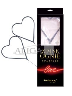 Zimne ognie TXF--268-1  serce, rozm.40 cm, 1op