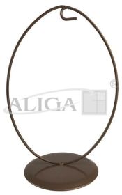 Stojak SMW-1707 metalowy jajko 21 cm. wys., 14,5 cm. szer., 10 cm. średnica podstawy