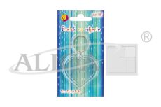 Brelok personalizowany na zdjęcie CB-3612 serce z plexi, rozm. 5cm