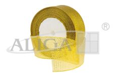 Wstążka metalizowana DWB25-139 złota, rozm. 25mm/22m, 1op.