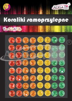 Dżety JET-4811 kryształki samoprzylepne, rozm. 10mm, blist. 9,5 x 9,5cm