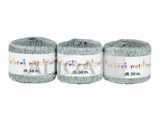 Kordonek KOB-02 metalizowany srebrny 2mm x 50m zgrzewka zawiera 3szt.
