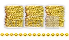 Korale na szpulce KOR-6156 kol. złoty, rozm. 5mm x 10m,  box zawiera 3szt.