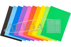 Foamiran KP-0242 Sheet A4 pack.10 col./10 Sheet.