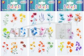 Naklejki NK-6248 kwiatki, rozm. 12x20cm
