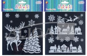 Naklejki welurowe NKX-5425 św., z brokatem, rozm. 18x17cm