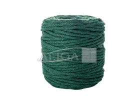 Sznurek bawełniany do makramy SBK-18 zielony 5mm x 100m (splot 21 nitek)