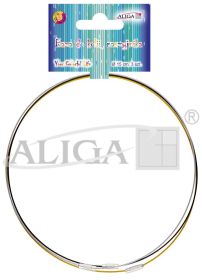 Baza do kolii, naszyjnika ZWB-9783 dł. 47cm, op. 3szt., kolor złoty, srebrny i czarny