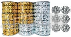 Rhinestone ribbon WSD-48-01, 9 rol.