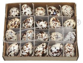 Jajka wielk.WPJ-8965 plastik 3,6 cm. przepiórcze op. zaw. 20 szt.