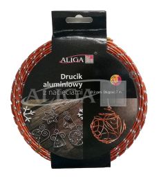 Drucik aluminiowy DA-6853 miedziany z nacięciami 2mm x 7m PROM