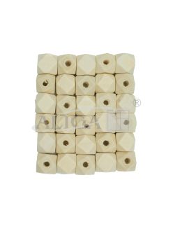 Koraliki drewniane PJ-0768 geometryczne 12mm op.30szt. PROM