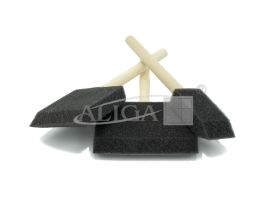Pędzelki gąbkowe PG-3455 Rozm.2,5cm,5cm,7,5cm.Op.3 szt. 