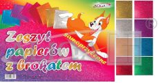 Glitter paper set self-adhesive ZPBS-6389 17x25cm 250g