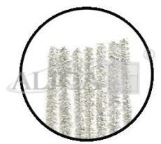 Druty pluszowe DPK-02 metalizowane srebrne