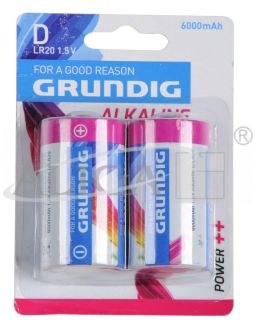 Batteries (LR20) alkaline GRUNDIG BAT-LR20 2pcs./bl