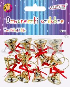 Dzwoneczki ozdobne DZW-2950 rozm. 2cm, op. 12szt.