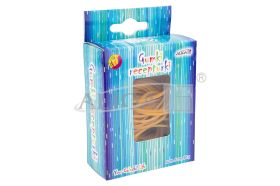 Gumki recepturki GUM-0674 kolor naturalny, rozm. 5cm, pudełko zawiera 60g