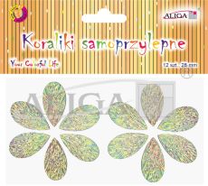 Dżety JET-3294 kryształki samoprzylepne łezki opalizujące 2,9 x1,6cm PROM