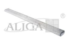 KDM-402 srebrna metalizowana bibuła dekoracyjna, karbowana PROM