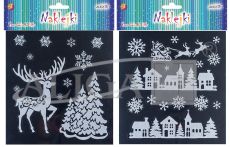 Naklejki welurowe NKX-5425 św., z brokatem, rozm. 18x17cm