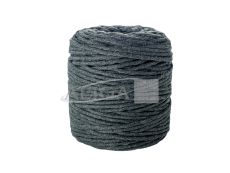 Sznurek bawełniany do makramy SBK-17 antracytowy 5mm x 100m (splot 21 nitek)