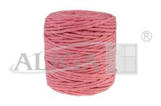 Sznurek bawełniany do makramy SBK-30 ciemny róż 5mm x 100m (splot 21 nitek)