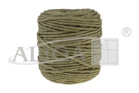 Sznurek bawełniany do makramy SBK-31 khaki 5mm x 100m (splot 21 nitek)